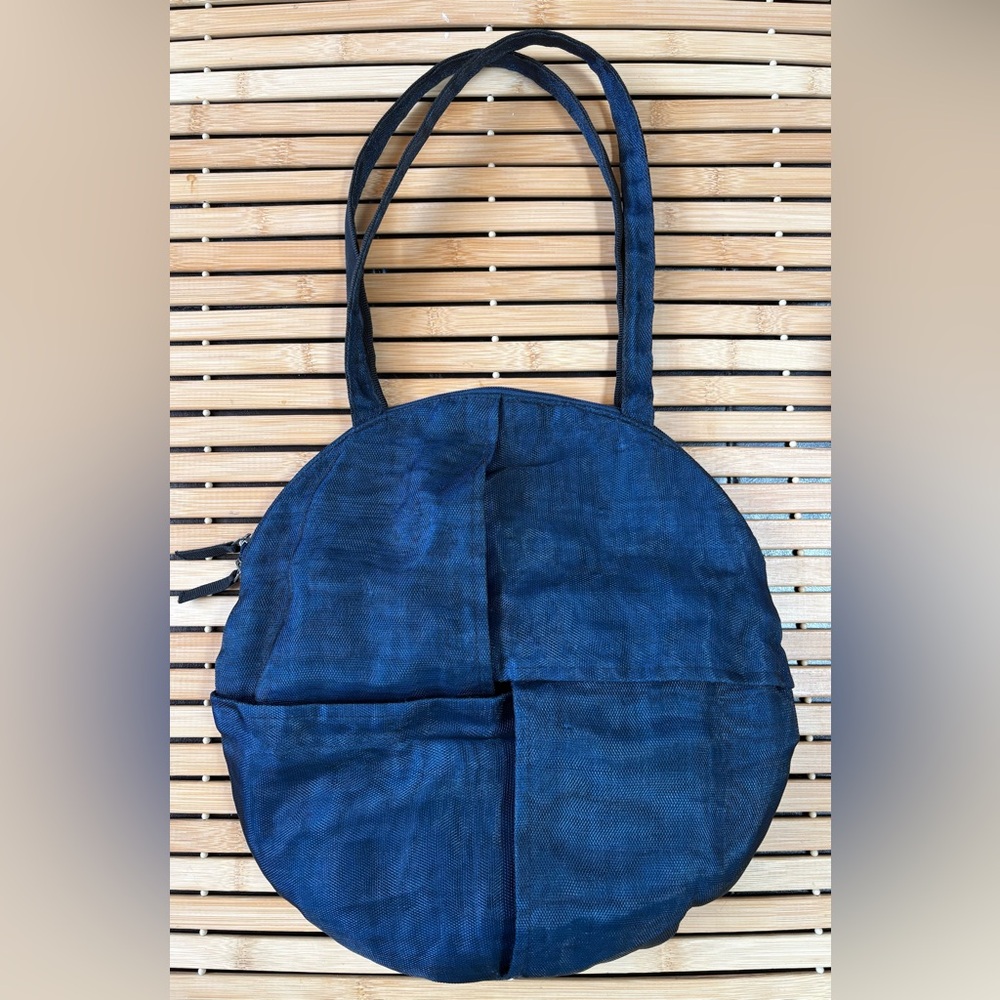 Smateria Beautiful Blue Bag Made w/ Environmentally Conscious Up Cycled Material